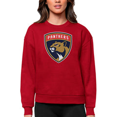 Florida Panthers Antigua Women's Team Logo Victory Crewneck Pullover Sweatshirt -  NHL Sweatshirts
