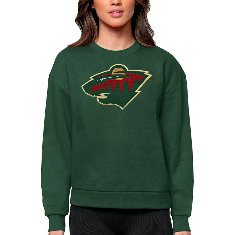 Minnesota Wild Antigua Women's Team Logo Victory Crewneck Pullover Sweatshirt -  NHL Sweatshirts