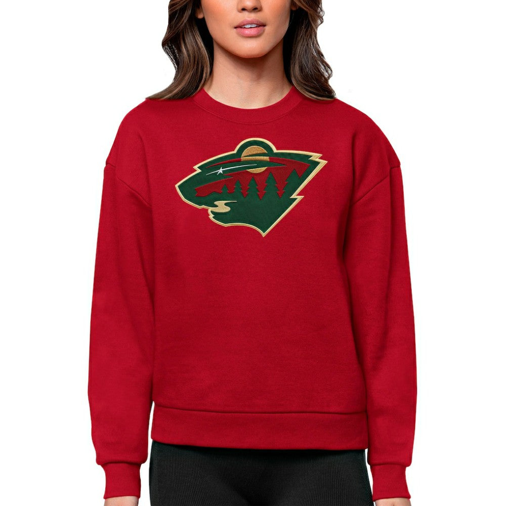 Minnesota Wild Antigua Women's Team Logo Victory Crewneck Pullover Sweatshirt -  NHL Sweatshirts
