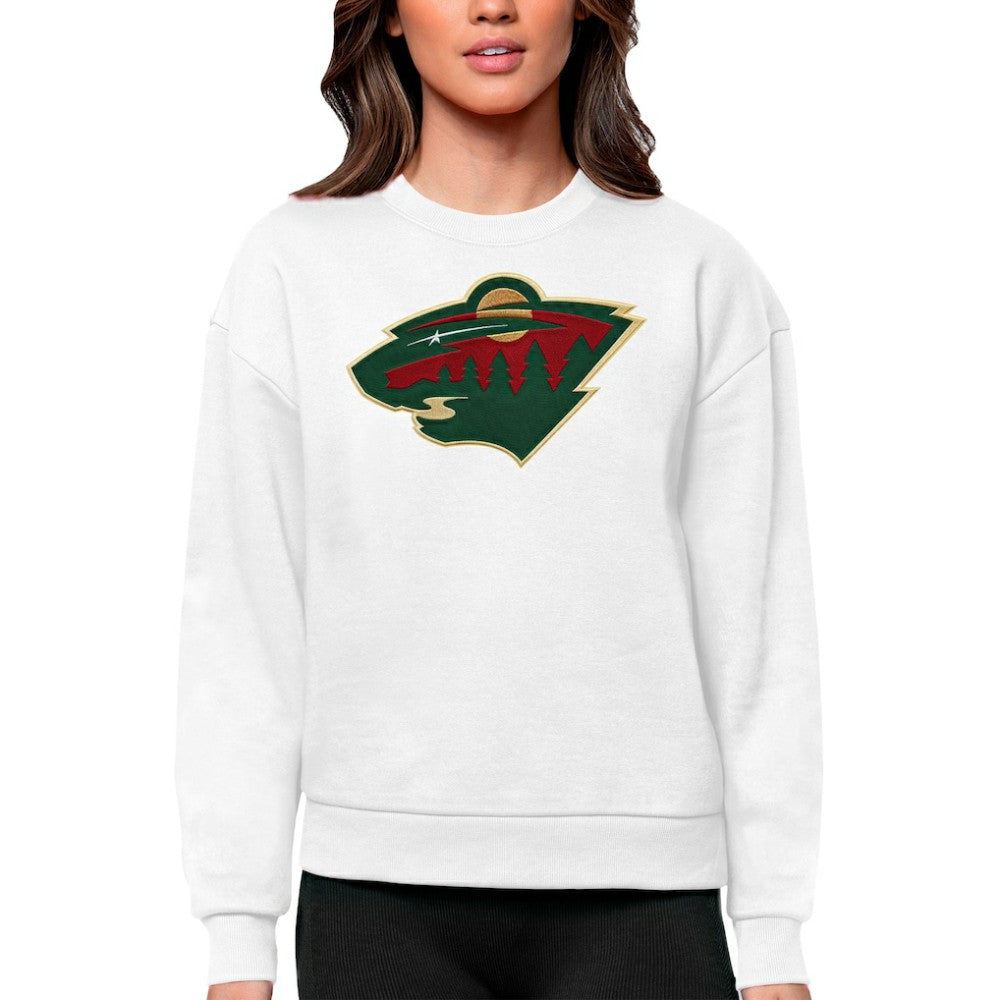 Minnesota Wild Antigua Women's Team Logo Victory Crewneck Pullover Sweatshirt -  NHL Sweatshirts