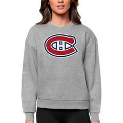 Montreal Canadiens Antigua Women's Team Logo Victory Crewneck Pullover Sweatshirt -  NHL Sweatshirts
