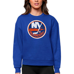New York Islanders Antigua Women's Team Logo Victory Crewneck Pullover Sweatshirt -  NHL Sweatshirts