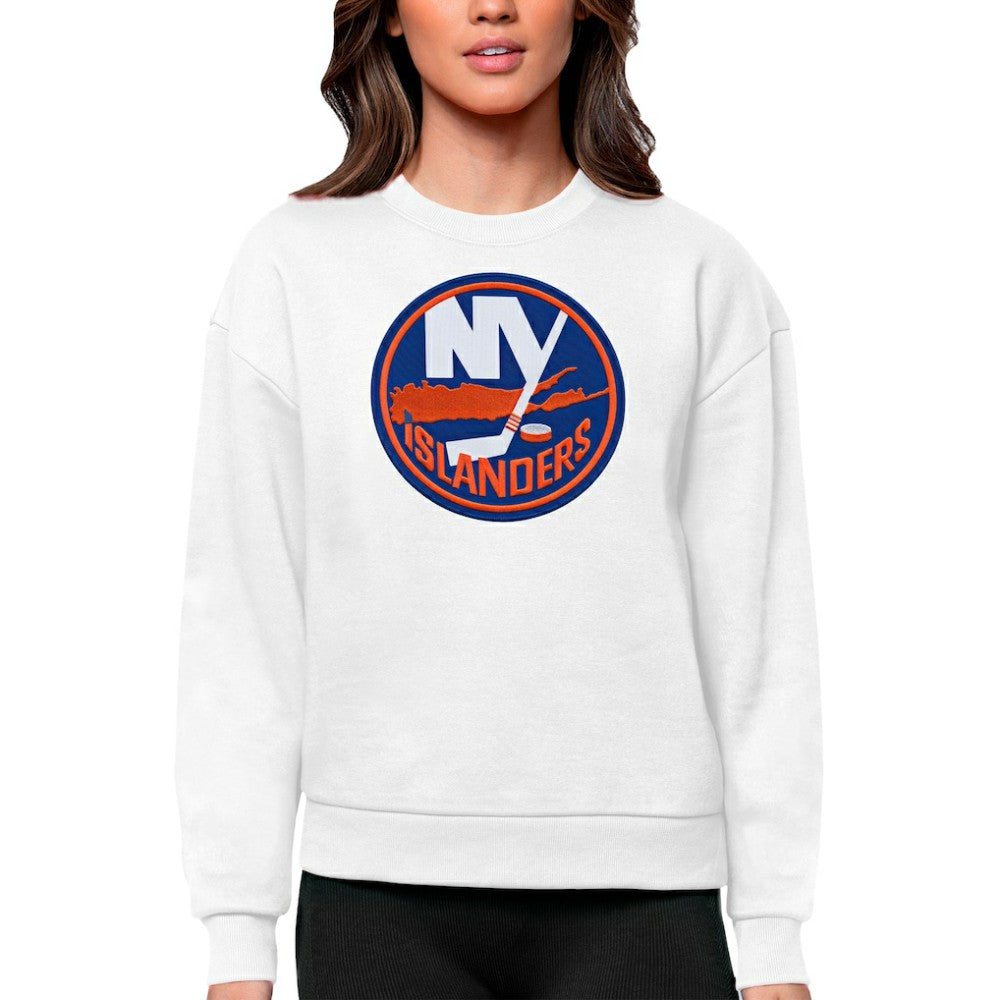 New York Islanders Antigua Women's Team Logo Victory Crewneck Pullover Sweatshirt -  NHL Sweatshirts