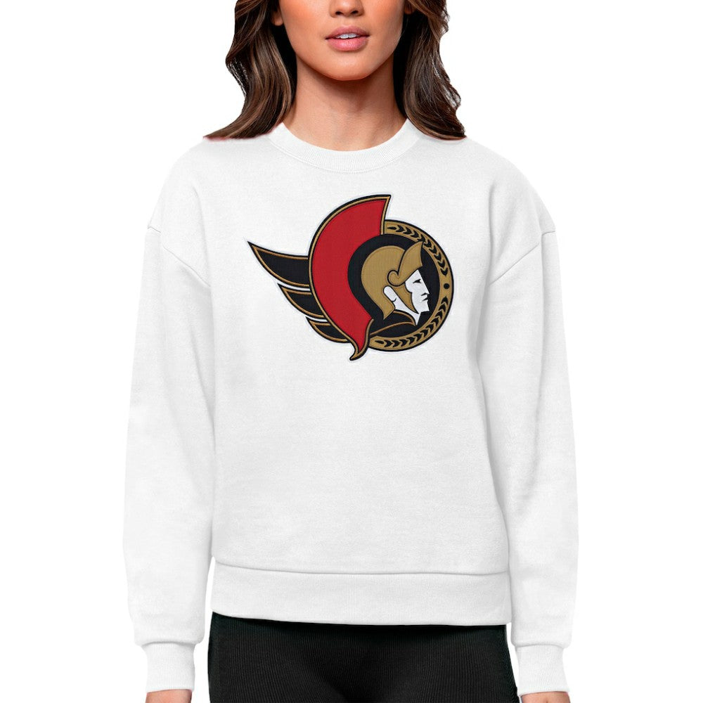 Ottawa Senators Antigua Women's Team Logo Victory Crewneck Pullover Sweatshirt -  NHL Sweatshirts