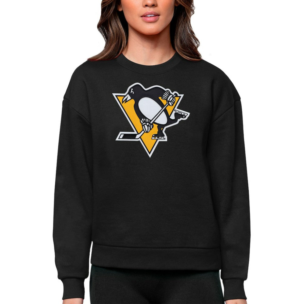 Pittsburgh Penguins Antigua Women's Team Logo Victory Crewneck Pullover Sweatshirt -  NHL Sweatshirts