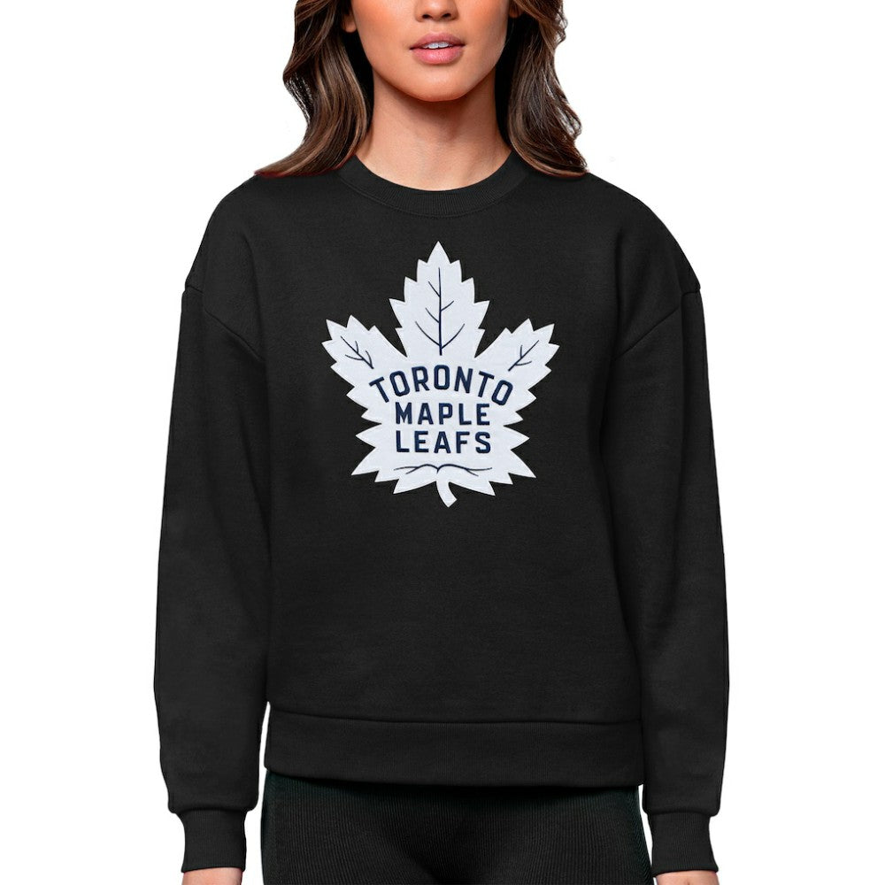 Toronto Maple Leafs Antigua Women's Team Logo Victory Crewneck Pullover Sweatshirt -  NHL Sweatshirts