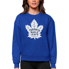 Toronto Maple Leafs Antigua Women's Team Logo Victory Crewneck Pullover Sweatshirt -  NHL Sweatshirts