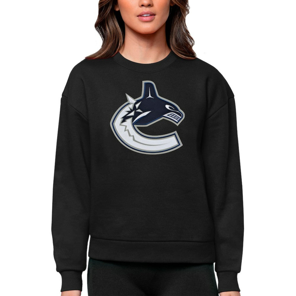 Vancouver Canucks Antigua Women's Team Logo Victory Crewneck Pullover Sweatshirt -  NHL Sweatshirts