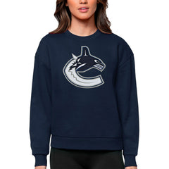 Vancouver Canucks Antigua Women's Team Logo Victory Crewneck Pullover Sweatshirt -  NHL Sweatshirts