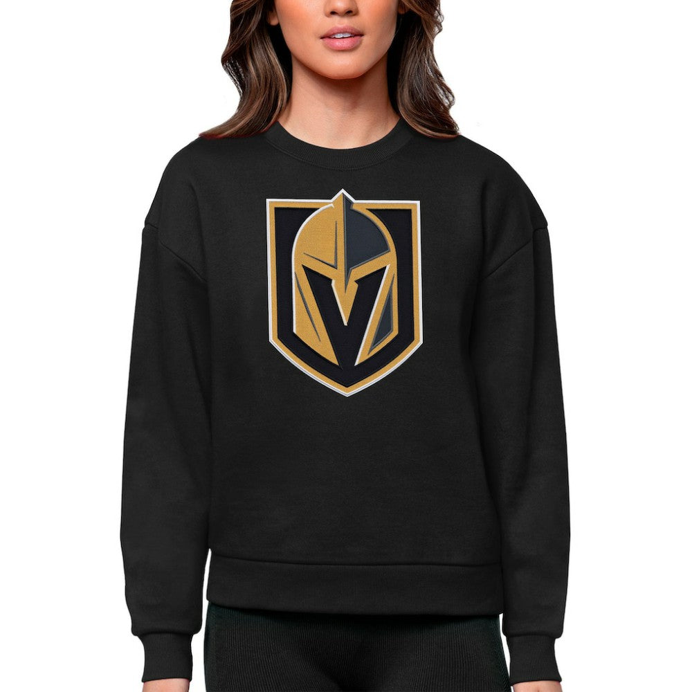 Vegas Golden Knights Antigua Women's Team Logo Victory Crewneck Pullover Sweatshirt -  NHL Sweatshirts