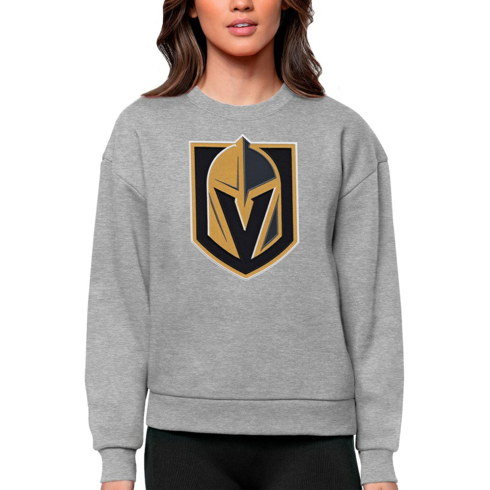 Vegas Golden Knights Antigua Women's Team Logo Victory Crewneck Pullover Sweatshirt -  NHL Sweatshirts