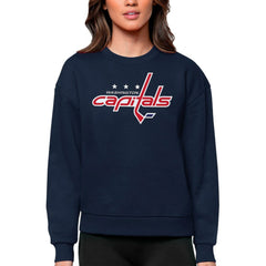 Washington Capitals Antigua Women's Team Logo Victory Crewneck Pullover Sweatshirt -  NHL Sweatshirts
