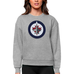 Winnipeg Jets Antigua Women's Team Logo Victory Crewneck Pullover Sweatshirt -  NHL Sweatshirts