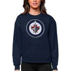 Winnipeg Jets Antigua Women's Team Logo Victory Crewneck Pullover Sweatshirt -  NHL Sweatshirts