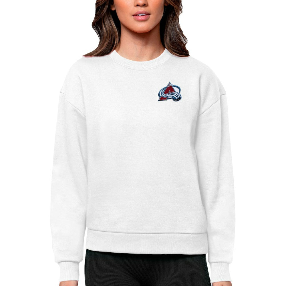 Colorado Avalanche Antigua Women's Victory Crewneck Pullover Sweatshirt -  NHL Sweatshirts