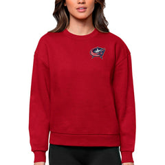 Columbus Blue Jackets Antigua Women's Victory Crewneck Pullover Sweatshirt -  NHL Sweatshirts