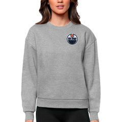 Edmonton Oilers Antigua Women's Victory Crewneck Pullover Sweatshirt -  NHL Sweatshirts