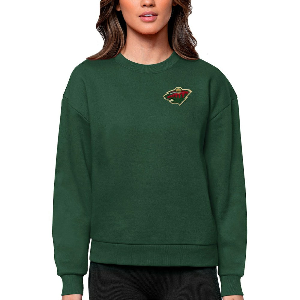 Minnesota Wild Antigua Women's Victory Crewneck Pullover Sweatshirt -  NHL Sweatshirts