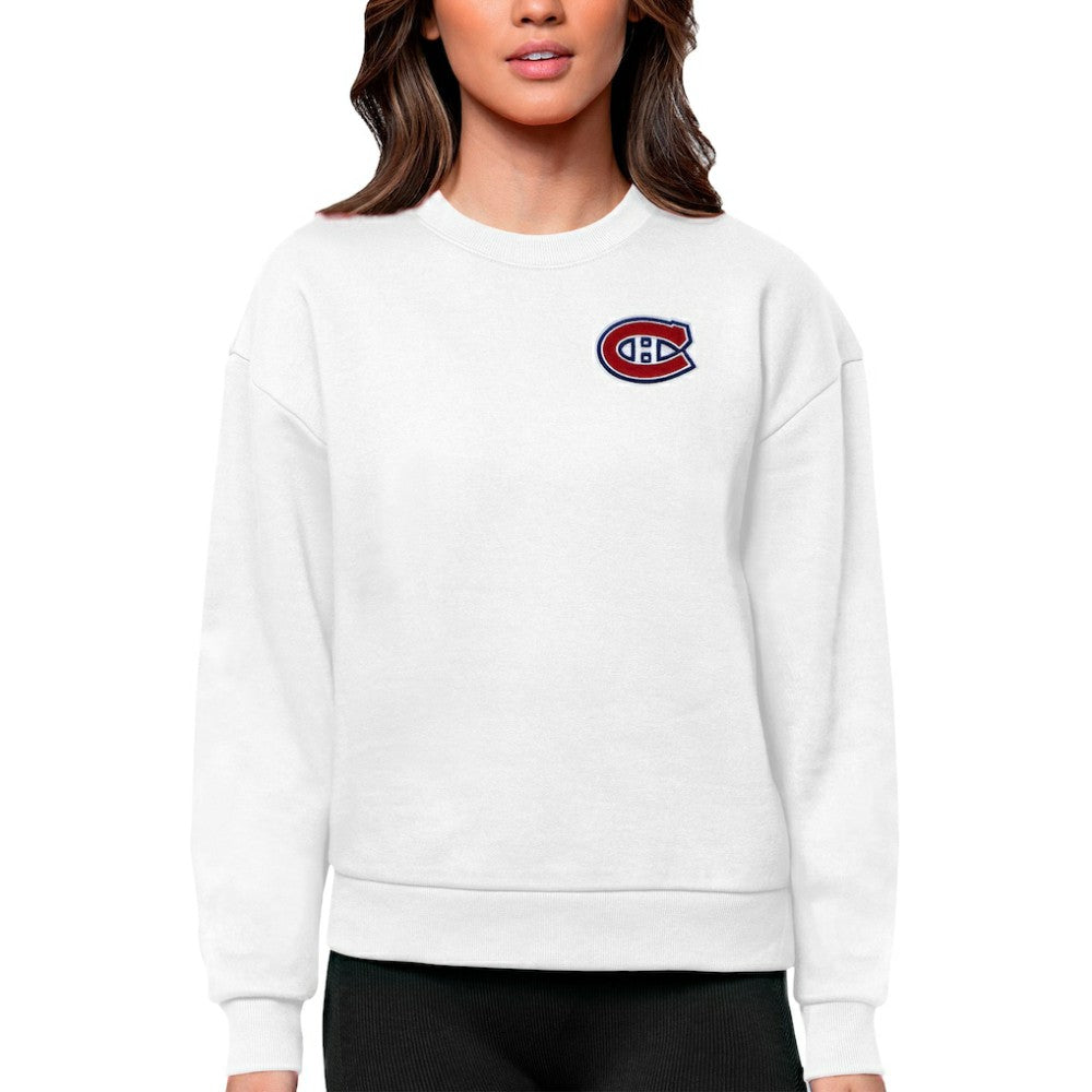 Montreal Canadiens Antigua Women's Victory Crewneck Pullover Sweatshirt -  NHL Sweatshirts