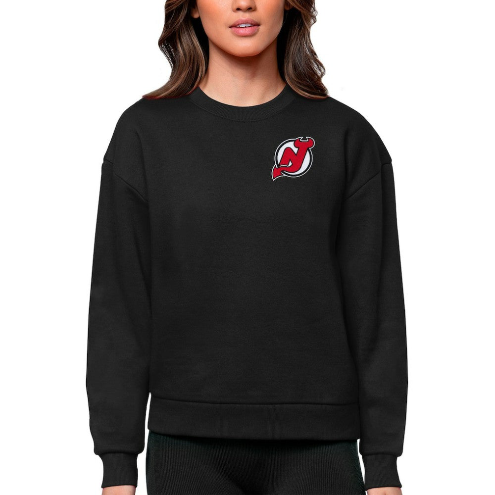 New Jersey Devils Antigua Women's Victory Crewneck Pullover Sweatshirt -  NHL Sweatshirts
