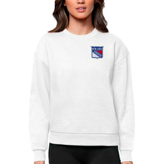 New York Rangers Antigua Women's Victory Crewneck Pullover Sweatshirt -  NHL Sweatshirts