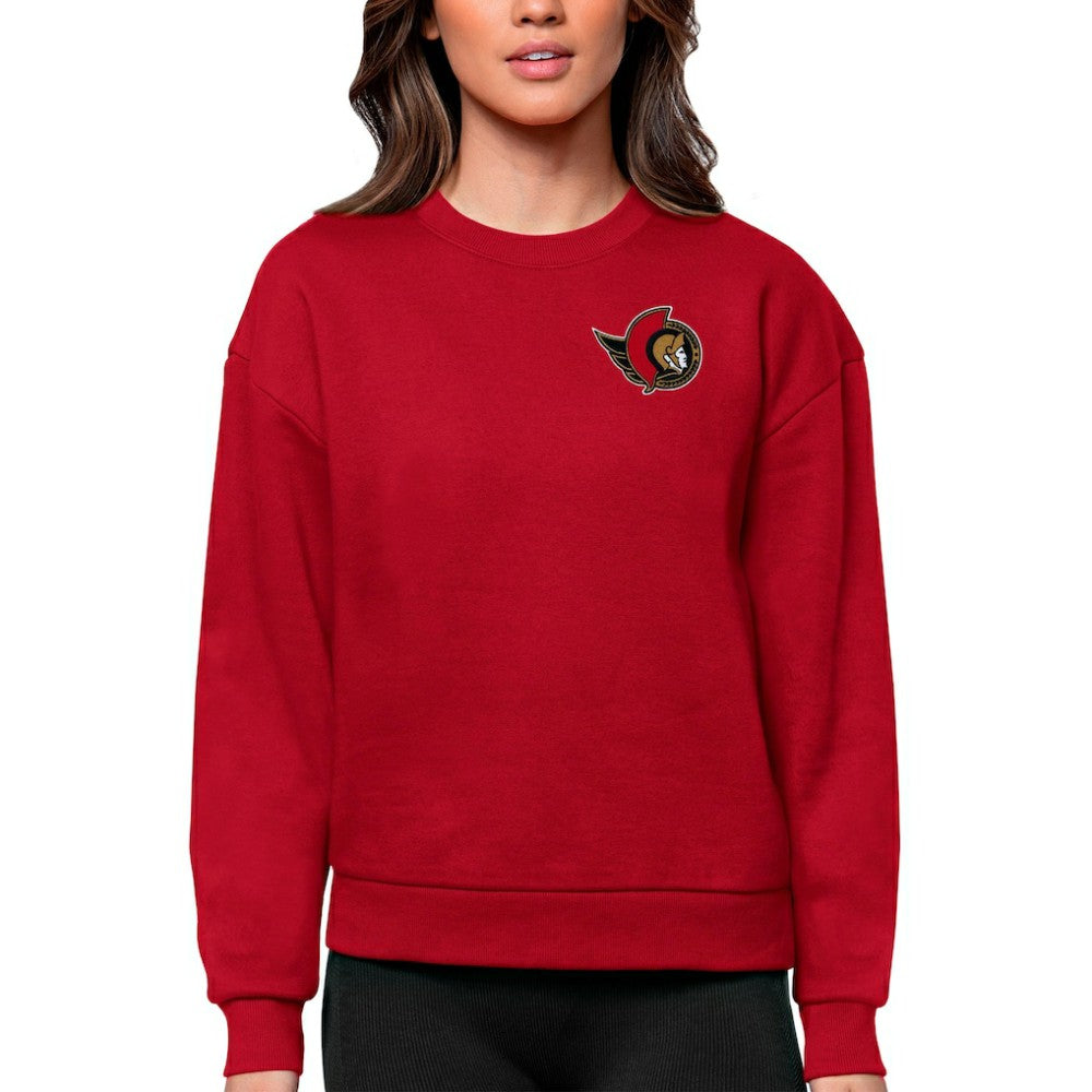 Ottawa Senators Antigua Women's Victory Crewneck Pullover Sweatshirt -  NHL Sweatshirts