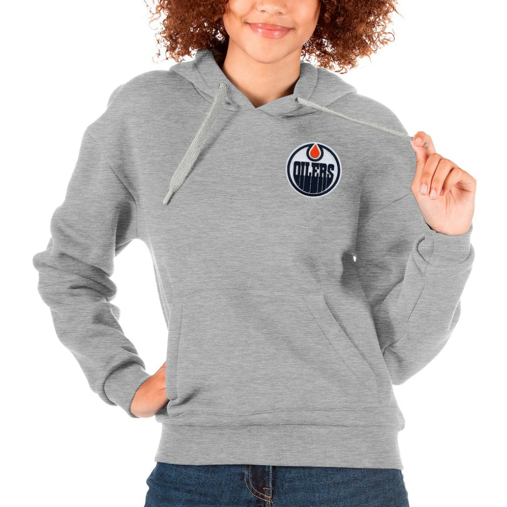 Edmonton Oilers Antigua Women's Victory Pullover Hoodie -  NHL Hoodies