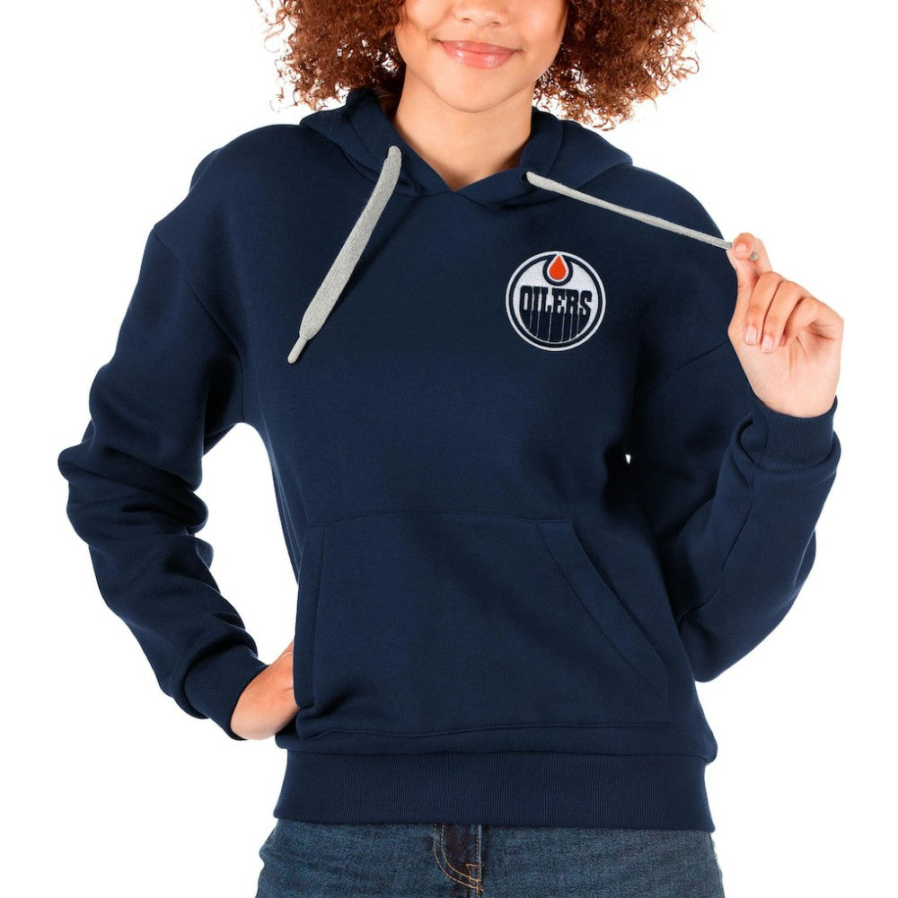 Edmonton Oilers Antigua Women's Victory Pullover Hoodie -  NHL Hoodies