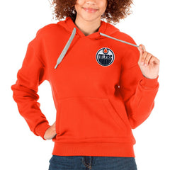Edmonton Oilers Antigua Women's Victory Pullover Hoodie -  NHL Hoodies