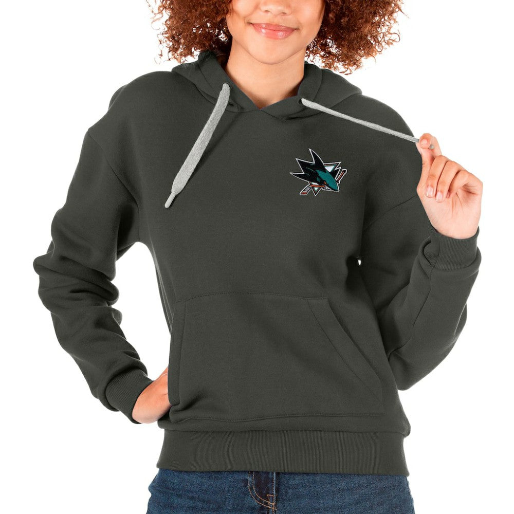 San Jose Sharks Antigua Women's Victory Pullover Hoodie -  NHL Hoodies