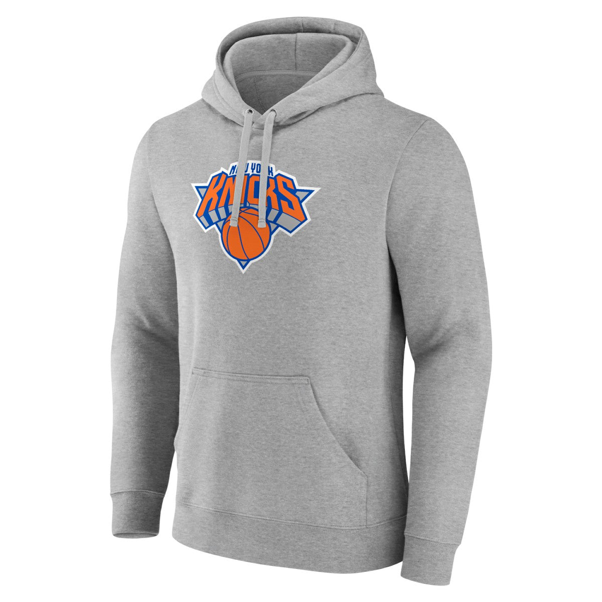 Heather Gray New York Knicks Logo Pullover Hoodie | NBA