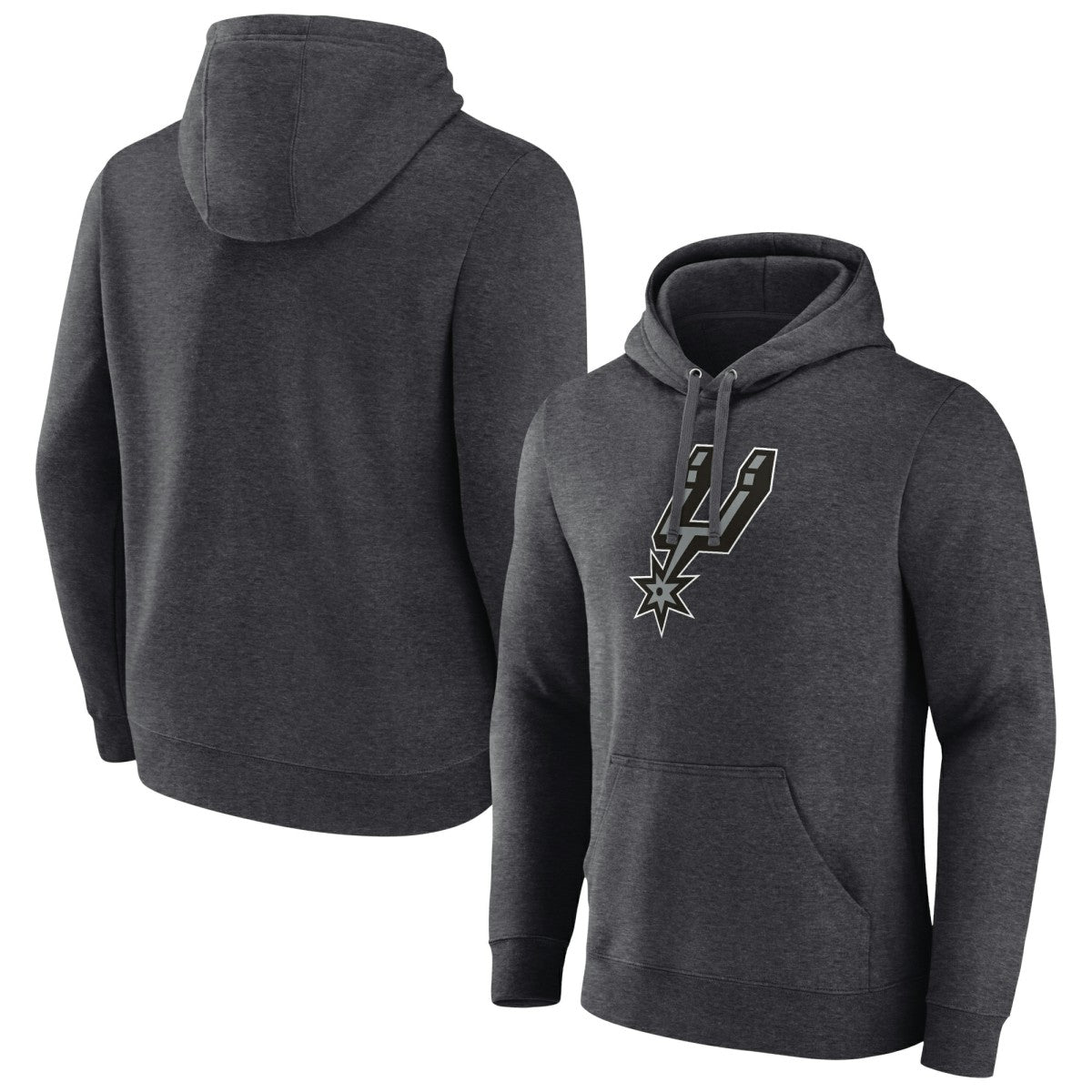 Charcoal San Antonio Spurs Logo Pullover Hoodie | NBA