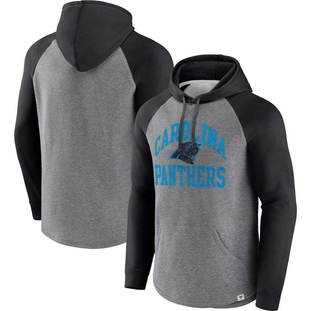 Carolina Panthers Favorite Arch Raglan Pullover Hoodie | NFL Near me