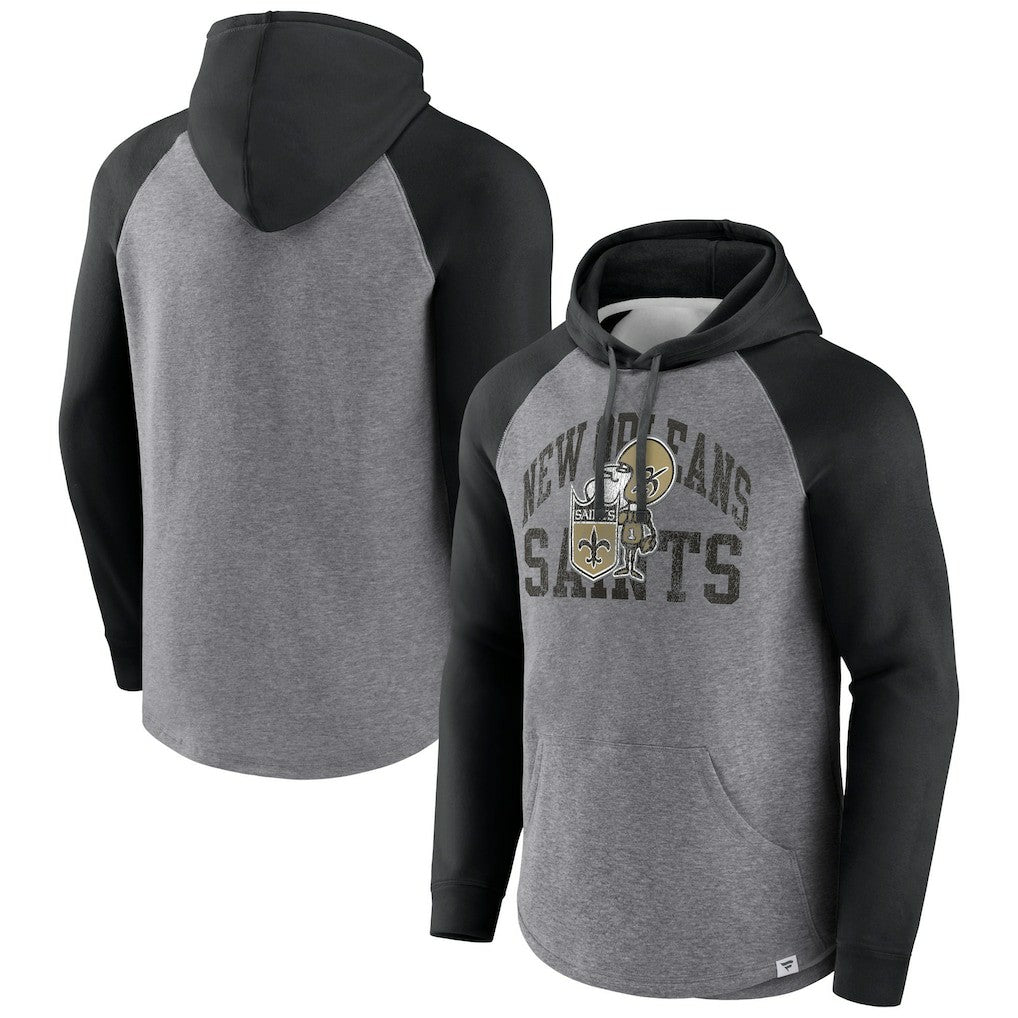 New Orleans Saints Favorite Arch Raglan Pullover Hoodie | NFL On sale