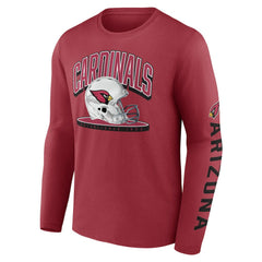 Arizona Cardinals Helmet Platform Long Sleeve T-Shirt | NFL Sale