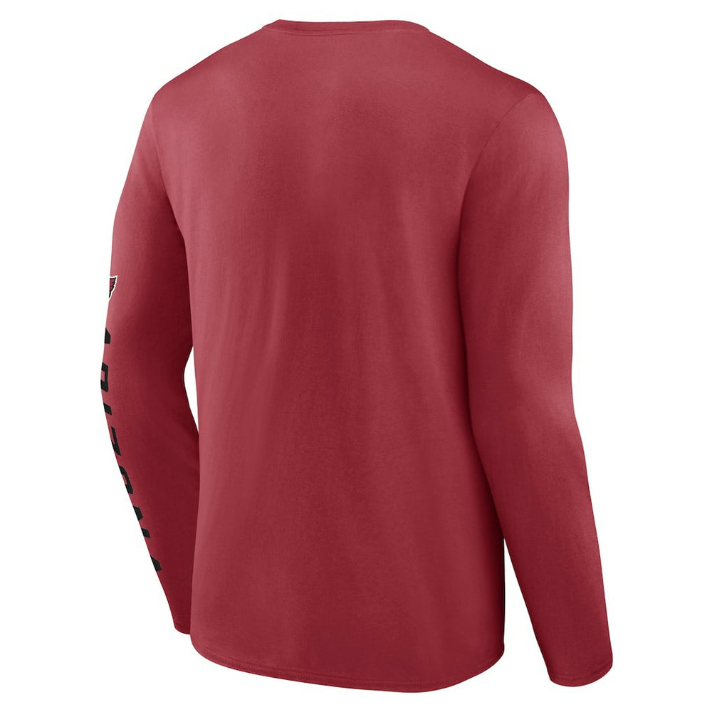 Arizona Cardinals Helmet Platform Long Sleeve T-Shirt | NFL Sale