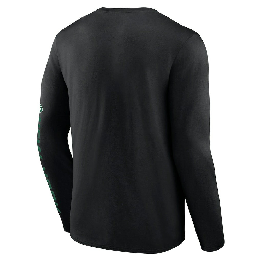 New York Jets Helmet Platform Long Sleeve T-Shirt | NFL Sale