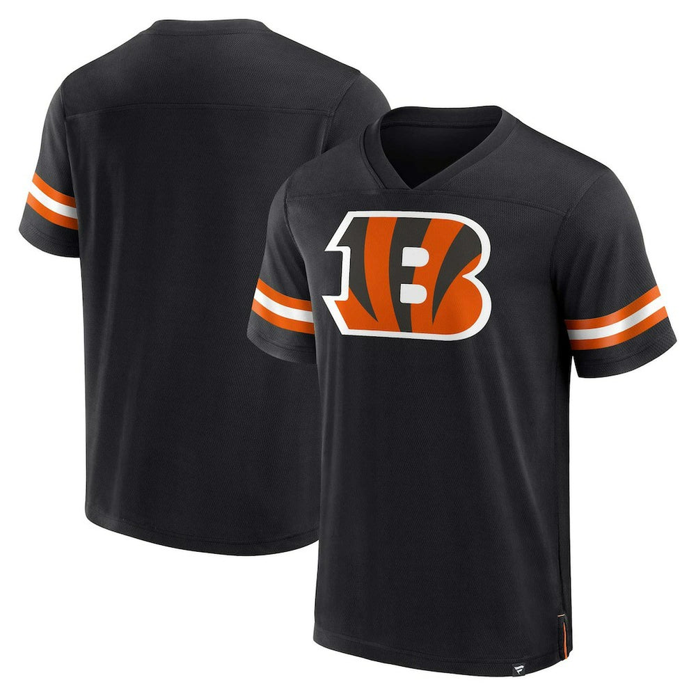 Cincinnati Bengals Jersey Tackle V-Neck T-Shirt | NFL Sale