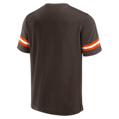 Cleveland Browns Jersey Tackle V-Neck T-Shirt | NFL US