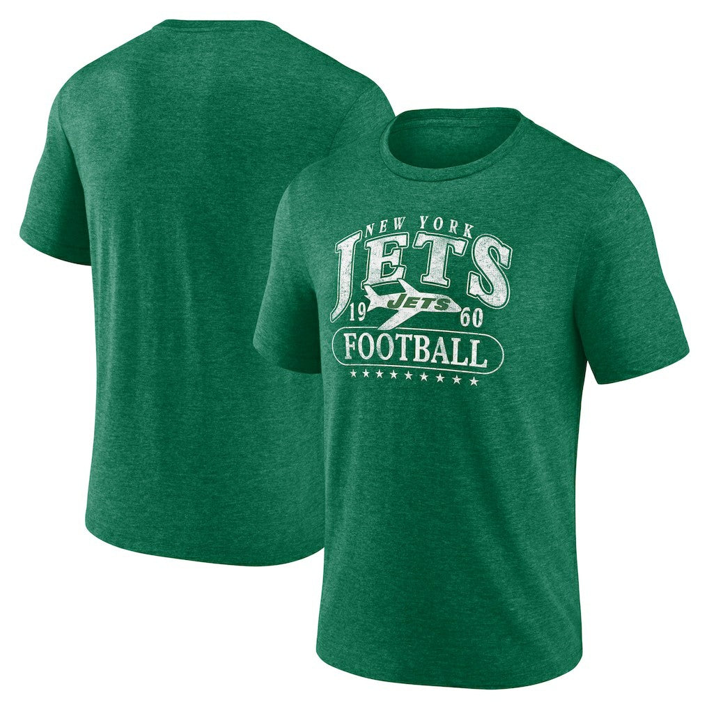 New York Jets Retro Tri-Blend T-Shirt | NFL Discount