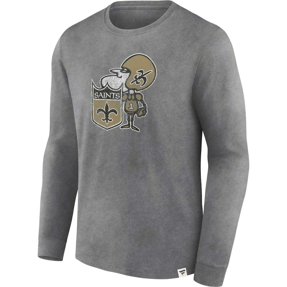 New Orleans Saints Washed Primary Long Sleeve T-Shirt | NFL Near me