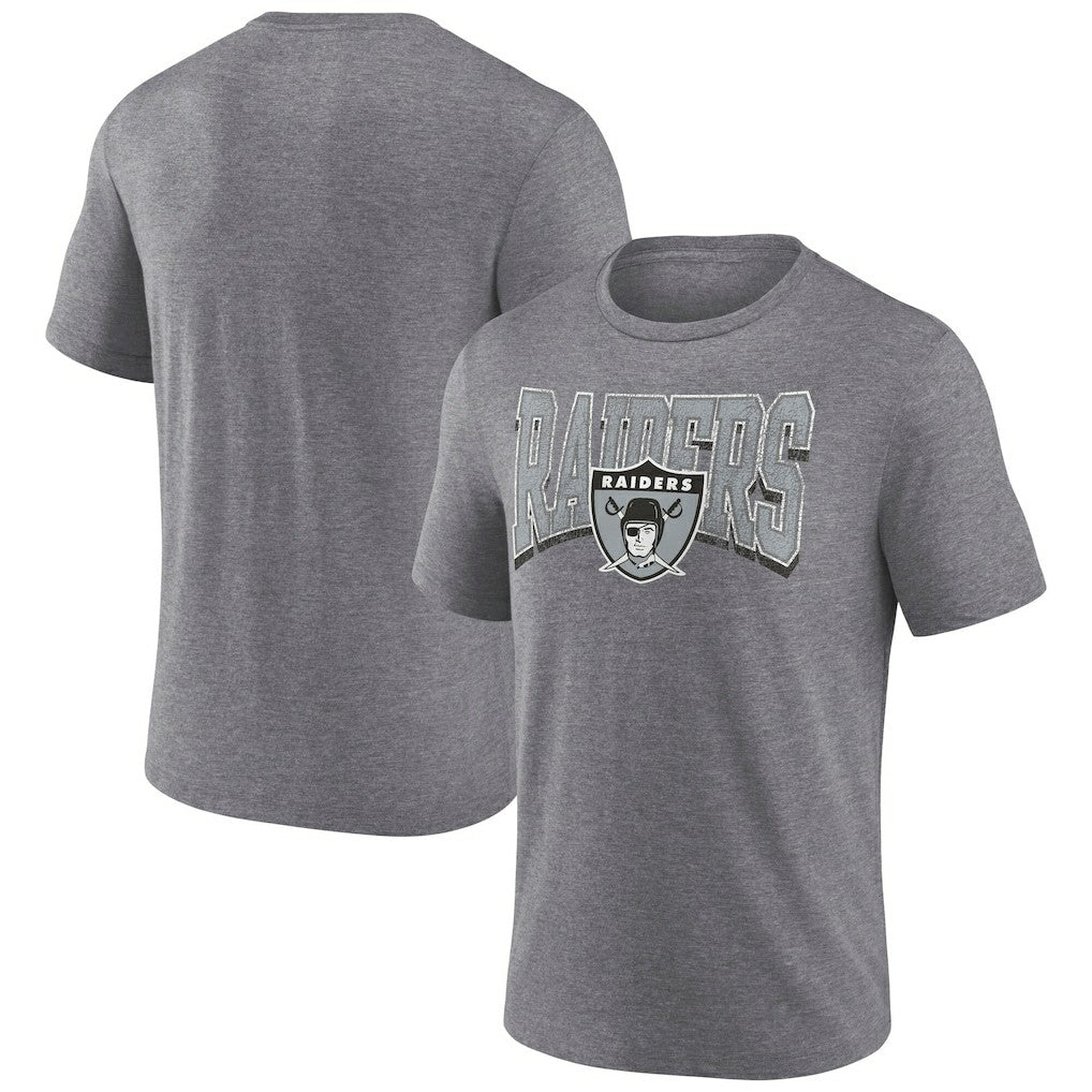 Las Vegas Raiders Warped Block Tri-Blend T-Shirt | NFL Discount