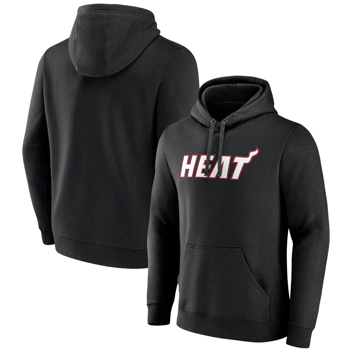 Black Miami Heat Wordmark Team Logo Pullover Hoodie | NBA