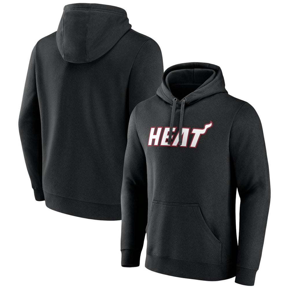 Black Miami Heat Wordmark Team Logo Pullover Hoodie | NBA