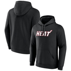 Black Miami Heat Wordmark Team Logo Pullover Hoodie | NBA