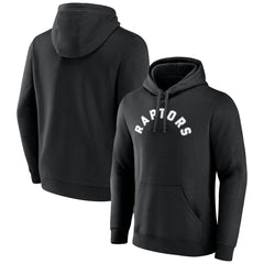 Black Toronto Raptors Wordmark Team Logo Pullover Hoodie | NBA