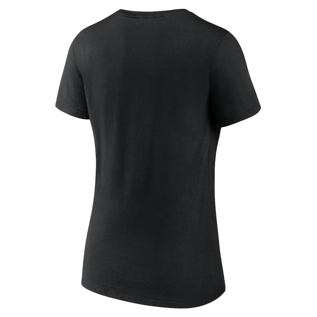 Black Boston Celtics Women's Wordmark V-Neck T-Shirt | NBA