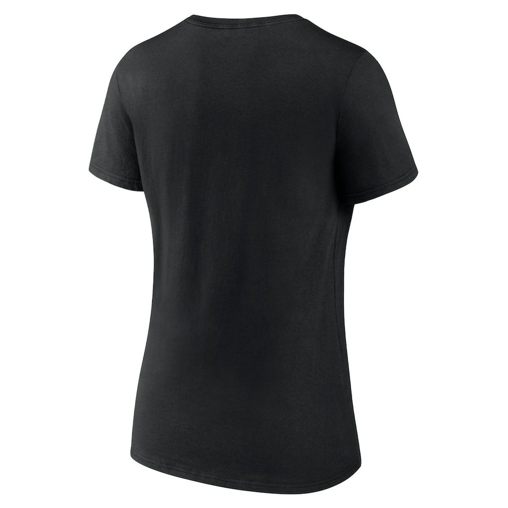 Black Chicago Bulls Women's Wordmark V-Neck T-Shirt sale | NBA