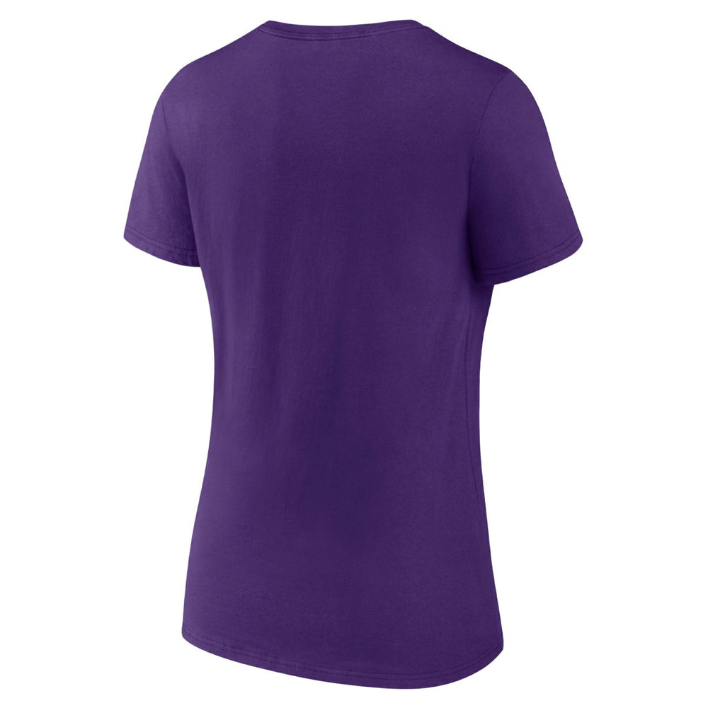 Purple Los Angeles Lakers Women's Wordmark V-Neck T-Shirt | NBA