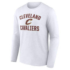 White Cleveland Cavaliers Victory Arch Logo Long Sleeve T-Shirt sale | NBA